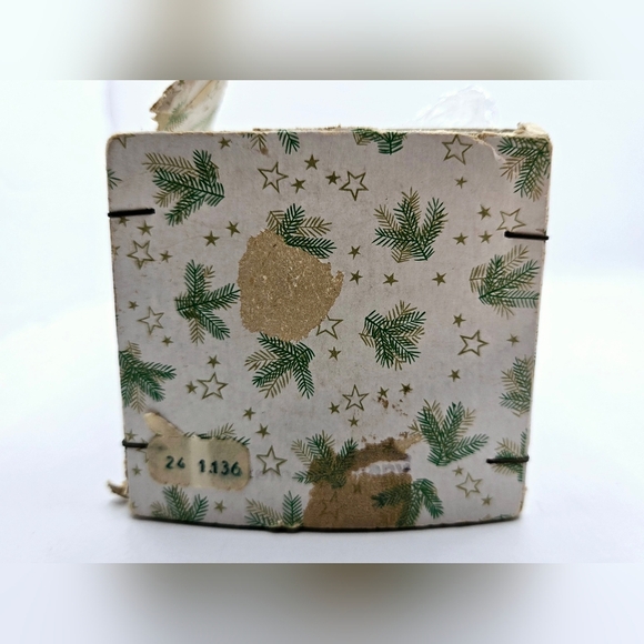 Vintage Glass Tree Topper European Yellow Mica 11" - Picture 9 of 10